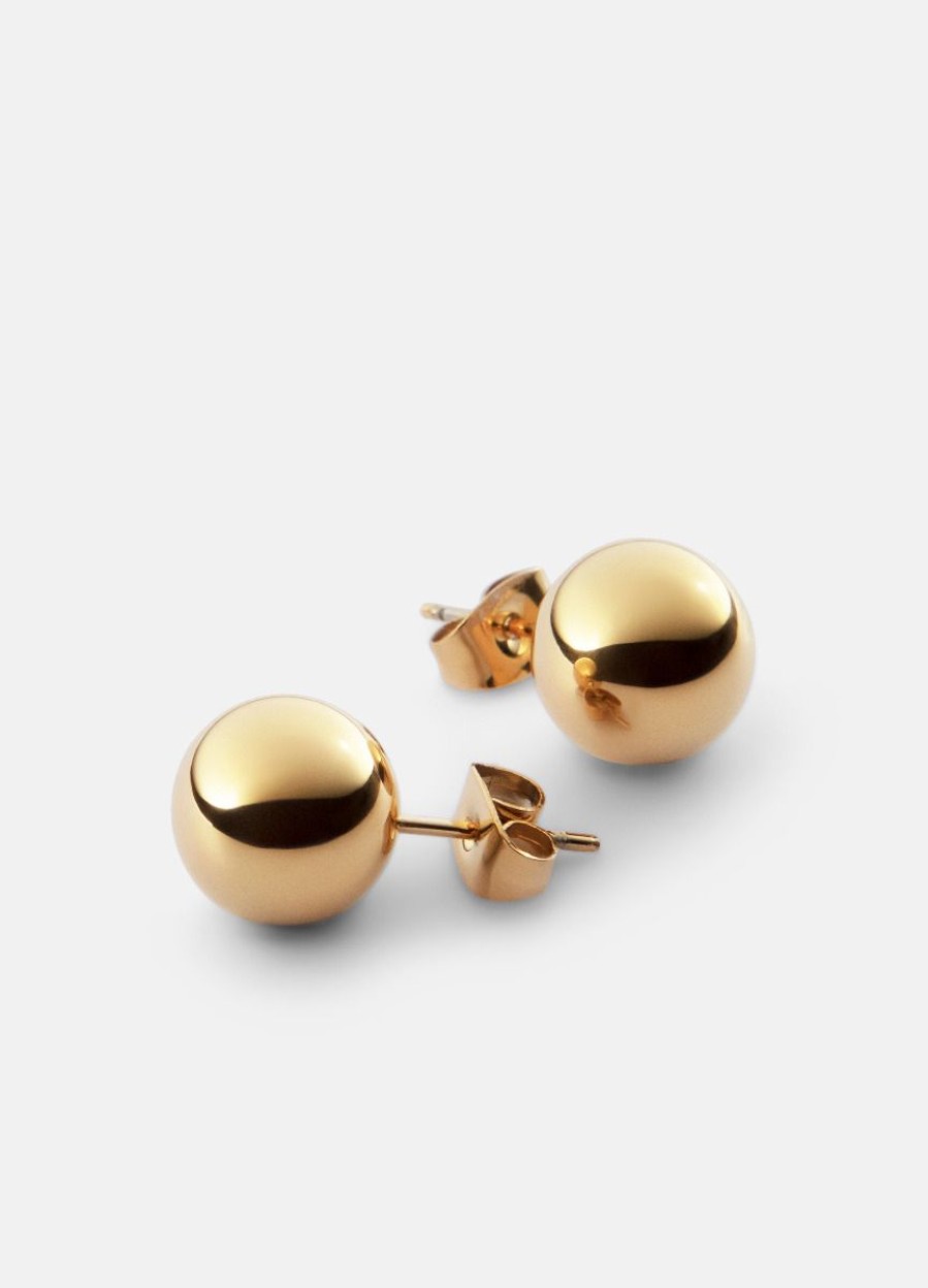 For Henne Skultuna 1607 | Ball Earring – Gold Plated