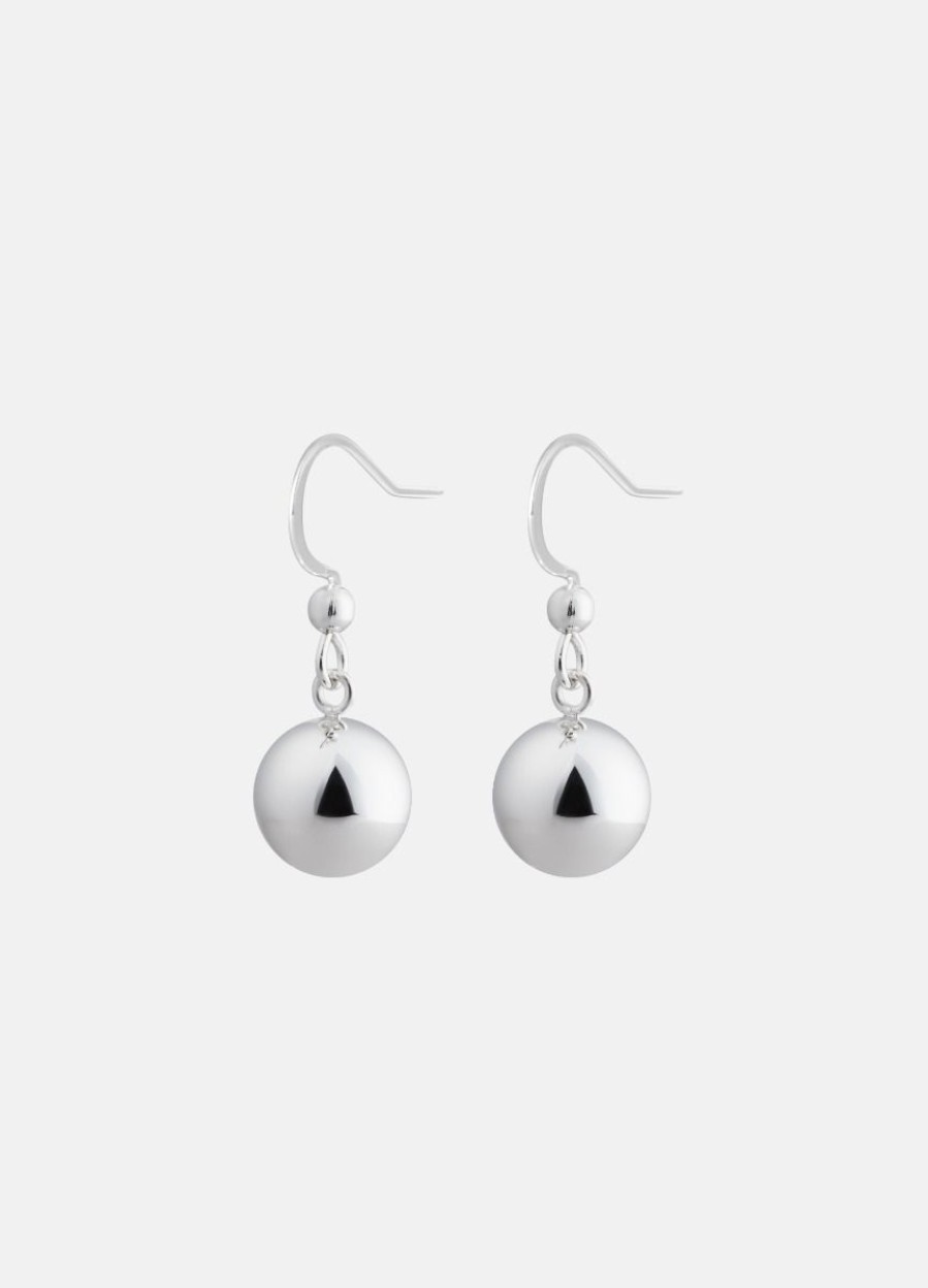 For Henne Skultuna 1607 | Ball Drop Earring - Silver Plated