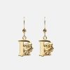 For Henne Skultuna 1607 | Moomin Alphabet Earring - Gold Plated - F