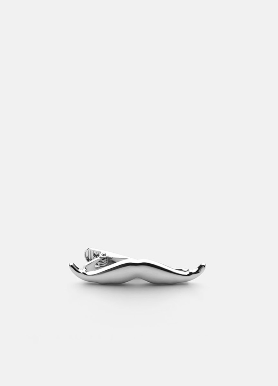 For Honom Skultuna 1607 | Fathersday Series Silver - Moustache Tie Clip