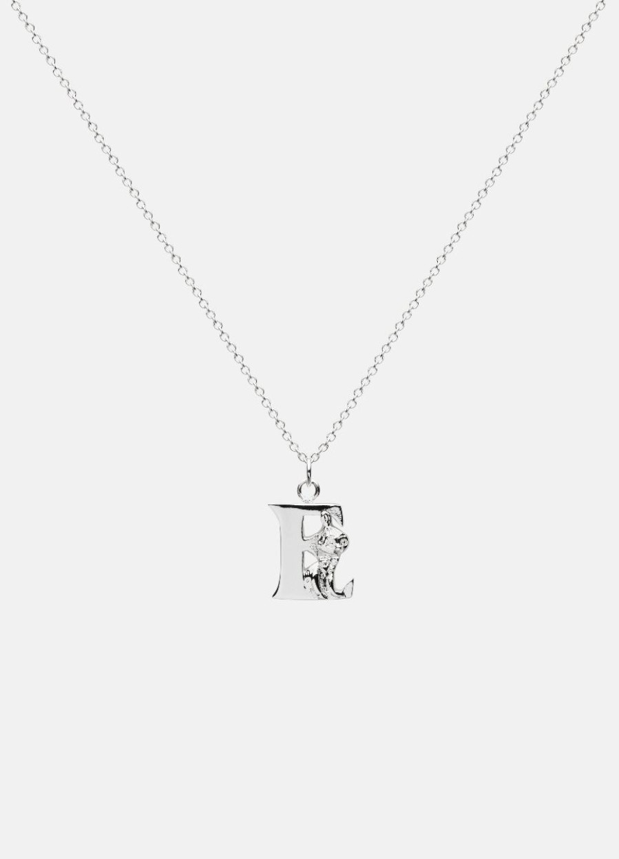 For Henne Skultuna 1607 | Moomin Alphabet - Silver Plated - E