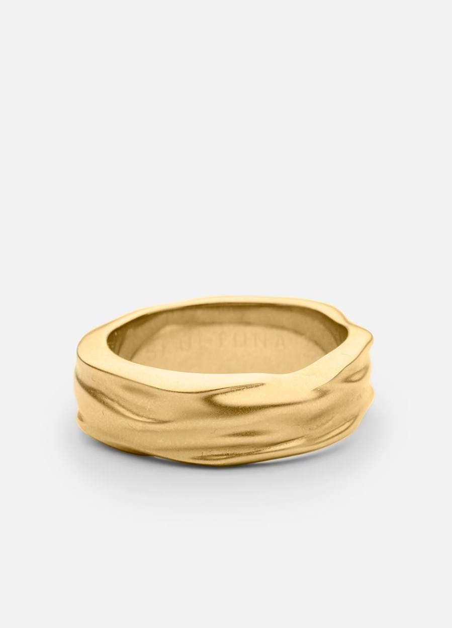 For Honom Skultuna 1607 | Ring Thick - Opaque Objects - Matte Gold Plated