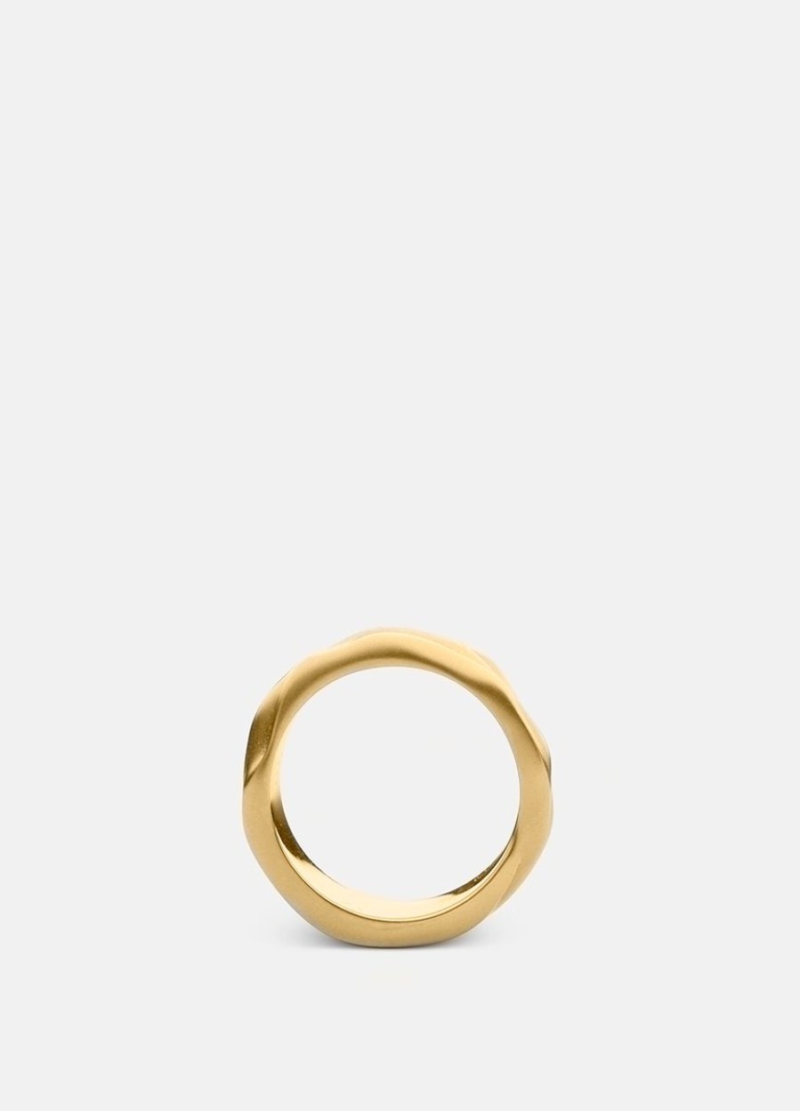 For Honom Skultuna 1607 | Ring Thick - Opaque Objects - Matte Gold Plated