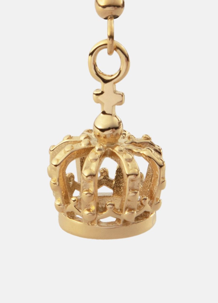 For Henne Skultuna 1607 | Crown Earring – Gold Plated