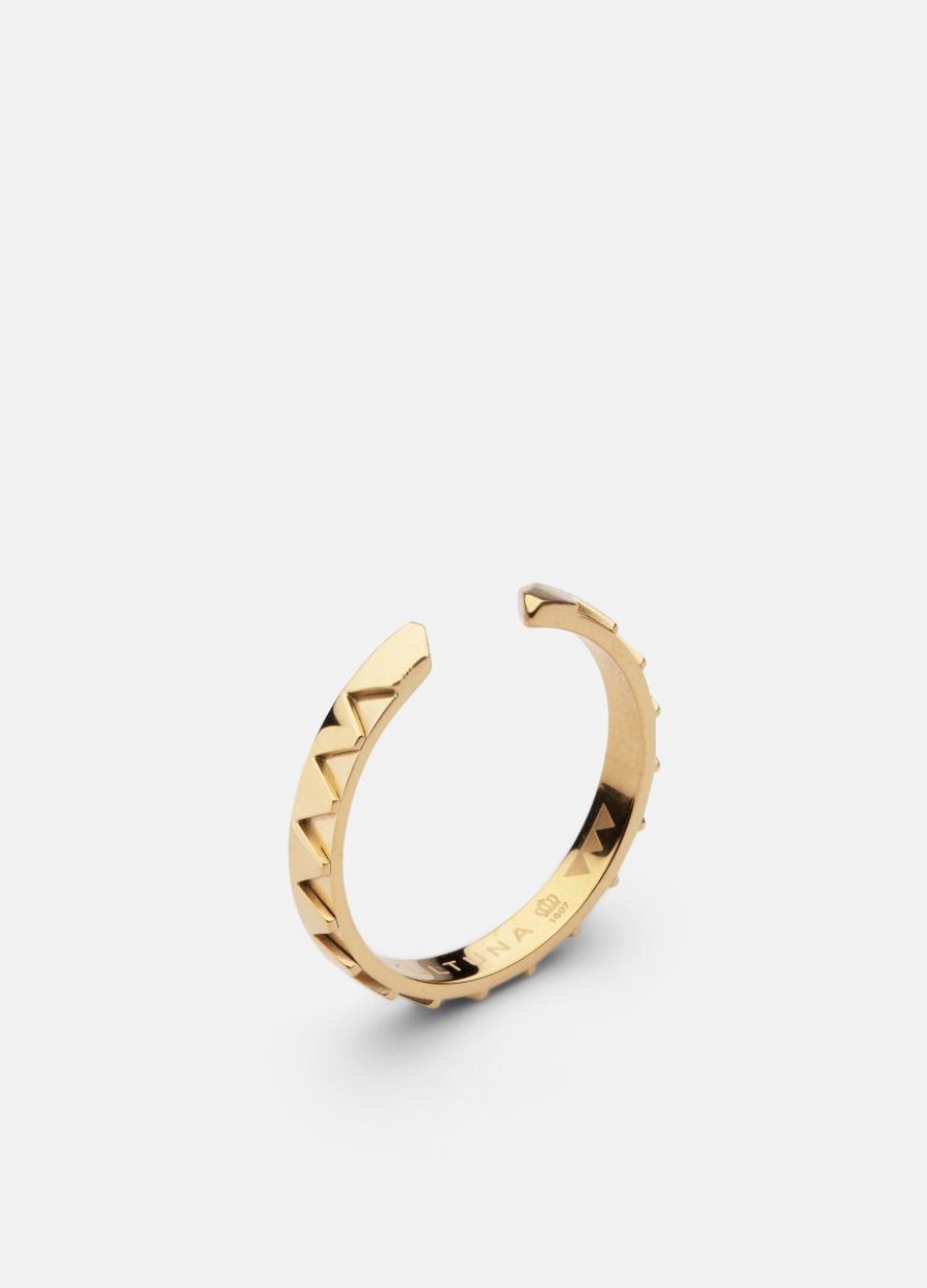 For Henne Skultuna 1607 | Gtg X Skultuna Ring Thin - Gold Plated