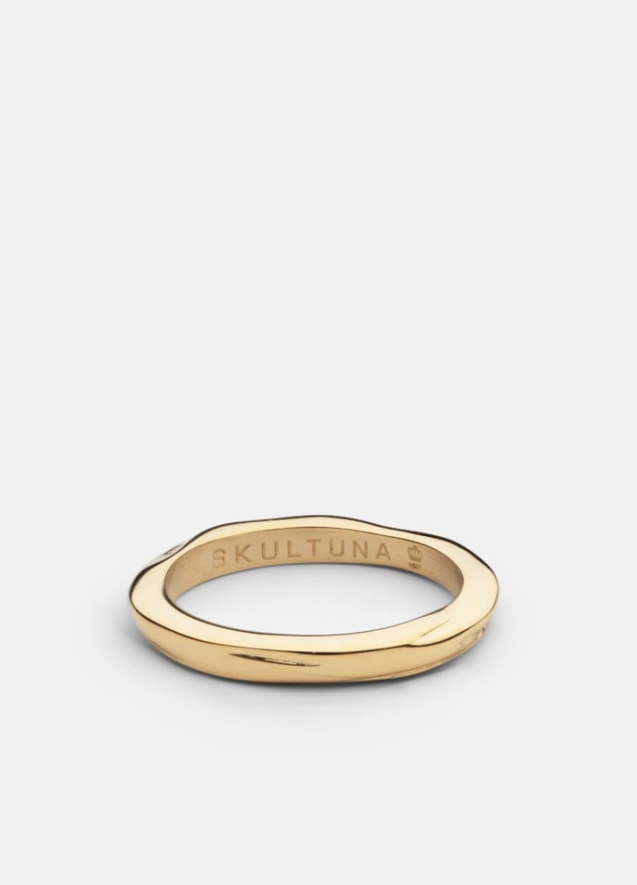 For Honom Skultuna 1607 | Ring Thin - Opaque Objects - Gold Plated