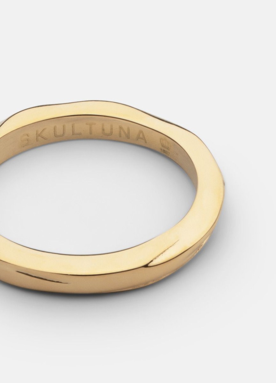 For Honom Skultuna 1607 | Ring Thin - Opaque Objects - Gold Plated