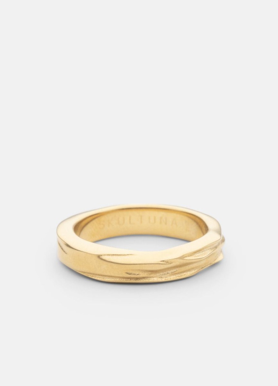 For Honom Skultuna 1607 | Ring - Opaque Objects - Matte Gold Plated