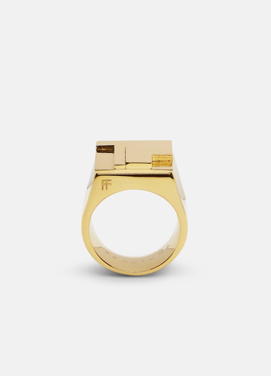 For Honom Skultuna 1607 | Signet Ring Design Folkform – Gold Plated