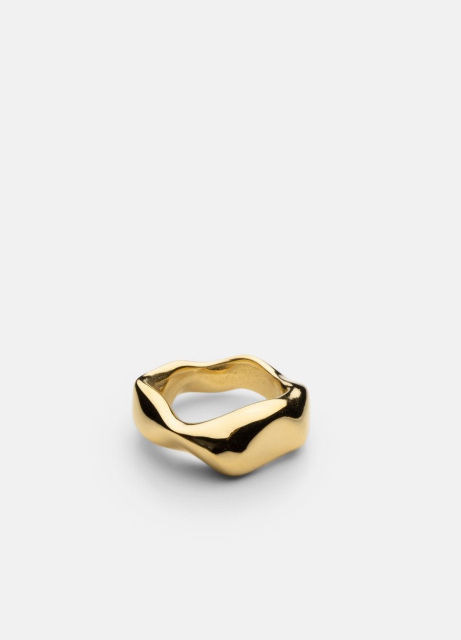 For Henne Skultuna 1607 | Chunky Petit Ring - Gold Plated