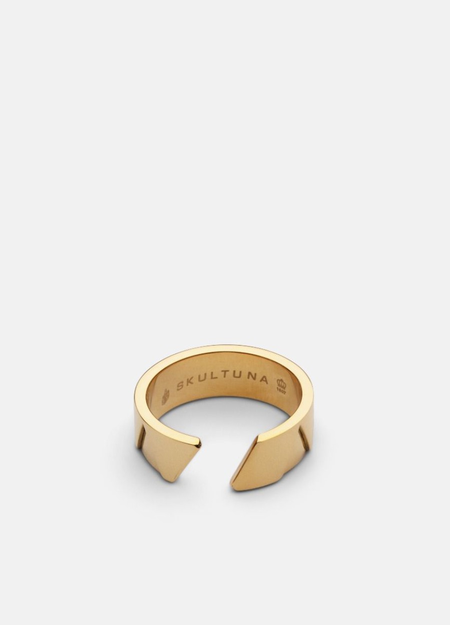 For Honom Skultuna 1607 | Gtg X Skultuna Ring Wide - Gold Plated