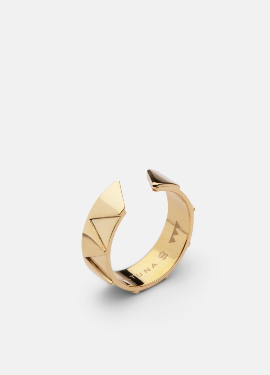 For Honom Skultuna 1607 | Gtg X Skultuna Ring Wide - Gold Plated