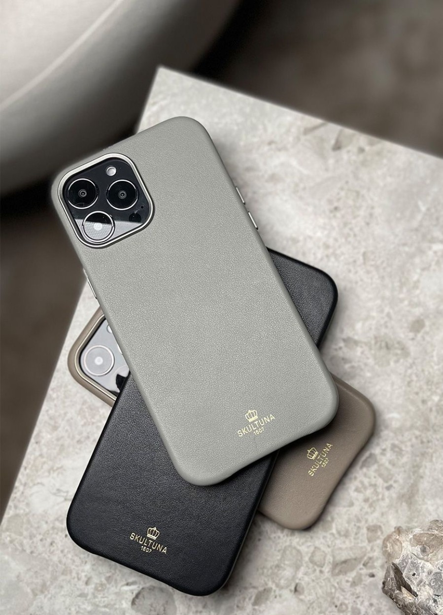 For Honom Skultuna 1607 | Skultuna X The Case Factory – Iphone Leather Case – Grey