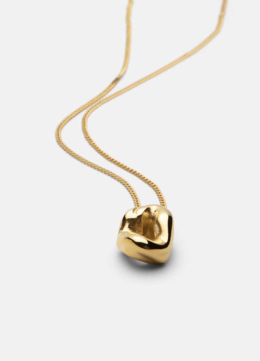 For Henne Skultuna 1607 | Chunky Petit Necklace - Gold Plated