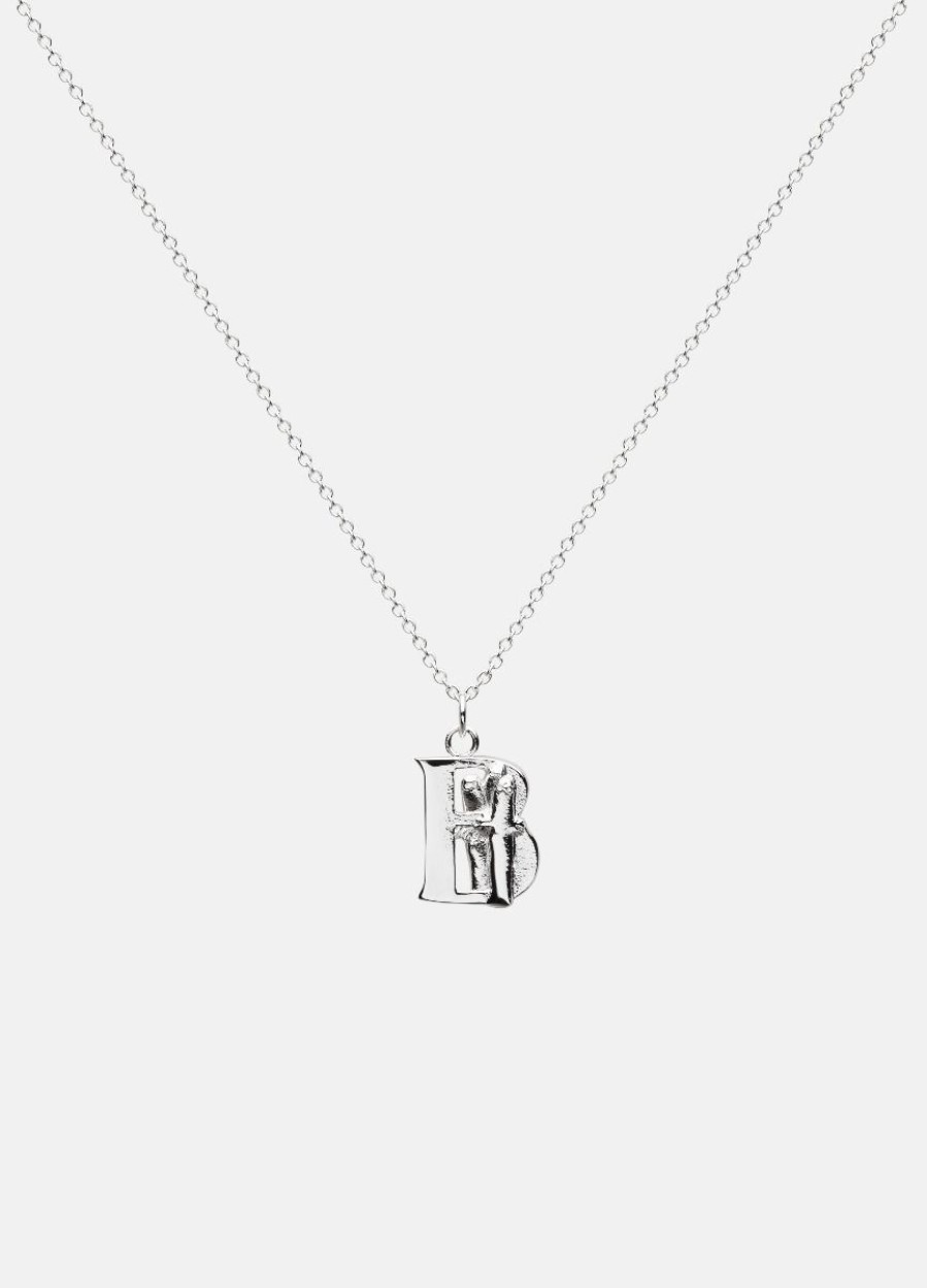 For Henne Skultuna 1607 | Moomin Alphabet - Silver Plated - B