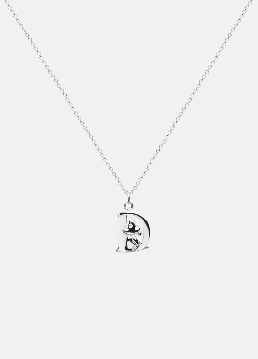 For Henne Skultuna 1607 | Moomin Alphabet - Silver Plated - D