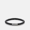 For Honom Skultuna 1607 | Leather Bracelet - Black