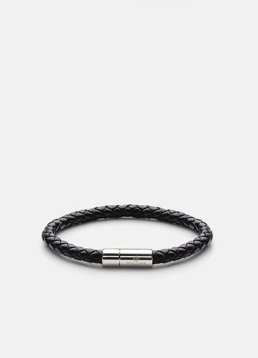 For Honom Skultuna 1607 | Leather Bracelet - Black