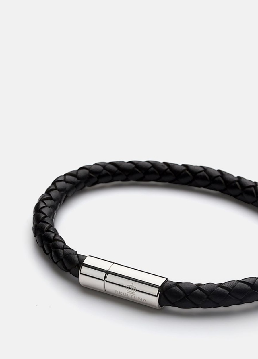 For Honom Skultuna 1607 | Leather Bracelet - Black