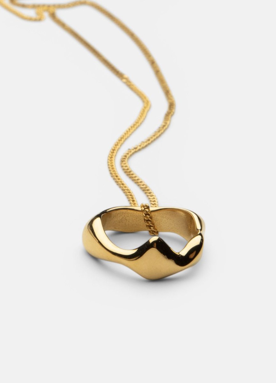 For Henne Skultuna 1607 | Chunky Necklace - Gold Plated