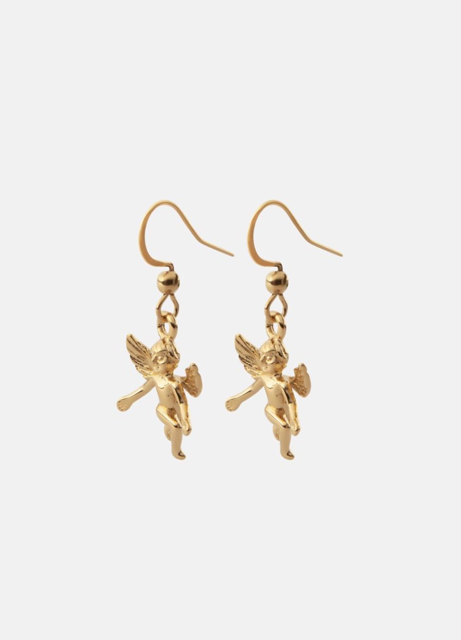 For Henne Skultuna 1607 | Angel Earring – Gold Plated