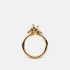 For Henne Skultuna 1607 | Gtg Horse Ring - Gold Plated