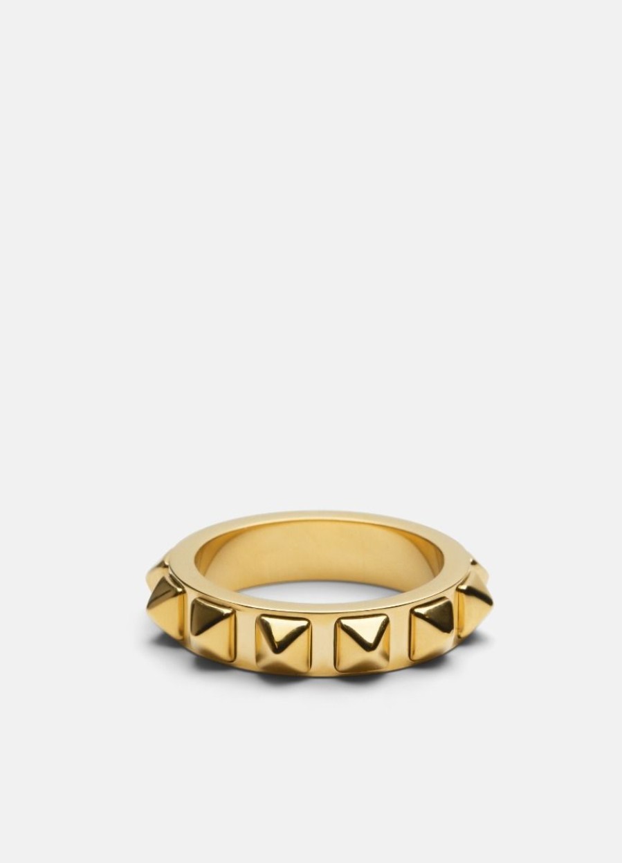 For Henne Skultuna 1607 | Rivets Ring – Gold Plated