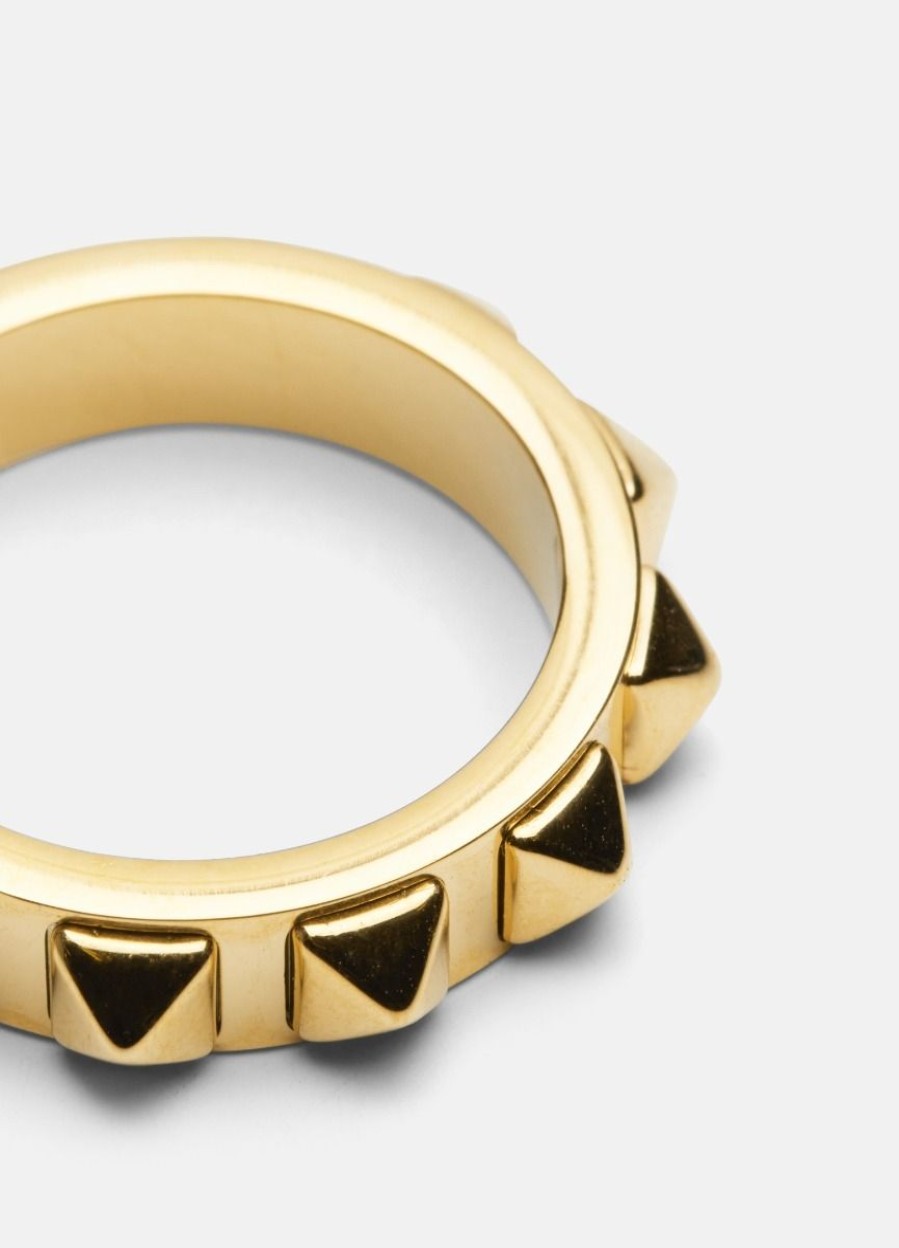 For Henne Skultuna 1607 | Rivets Ring – Gold Plated