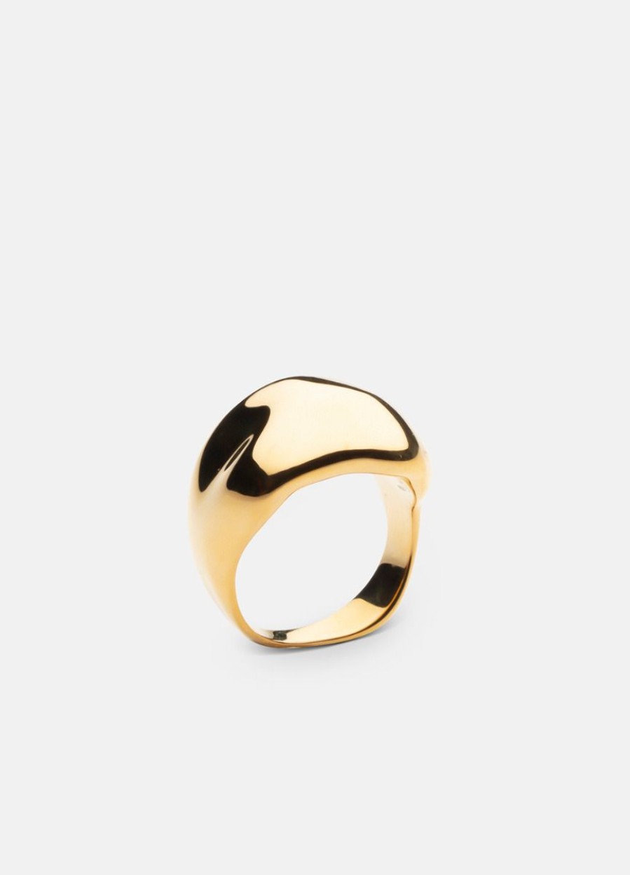 For Henne Skultuna 1607 | Chunky Ring - Gold Plated