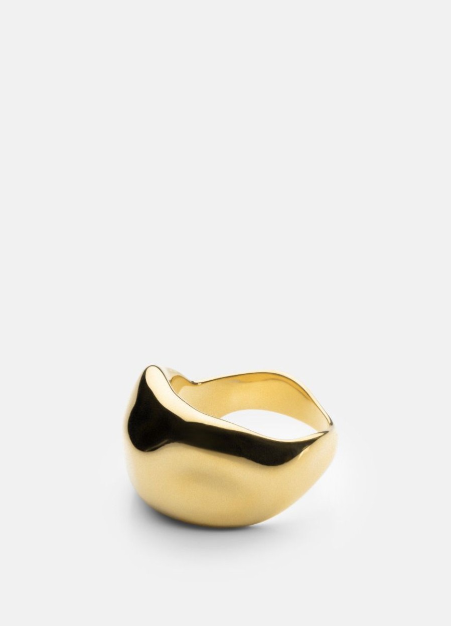 For Henne Skultuna 1607 | Chunky Ring - Gold Plated