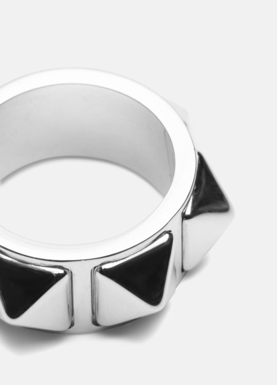 For Henne Skultuna 1607 | Rivets Ring Wide – Silver Plated