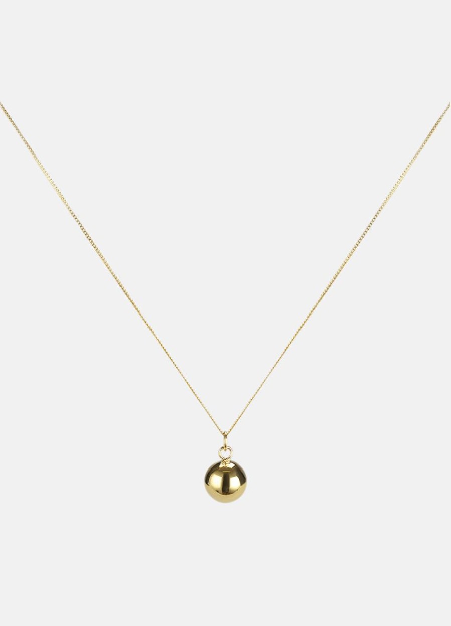 For Henne Skultuna 1607 | Ball Necklace - Gold Plated