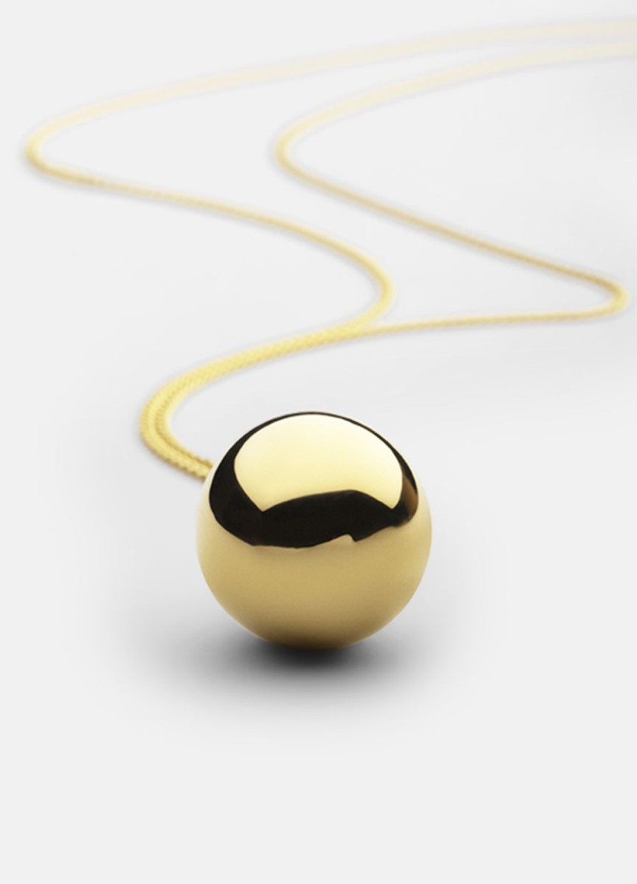 For Henne Skultuna 1607 | Ball Necklace - Gold Plated