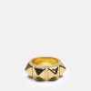 For Henne Skultuna 1607 | Rivets Ring Wide – Gold Plated