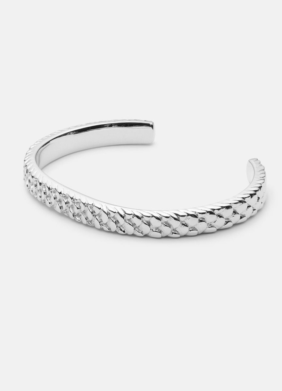 For Honom Skultuna 1607 | Scale Cuff Design Thomas Sandell – Silver Plated