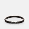 For Honom Skultuna 1607 | Leather Bracelet - Dark Brown