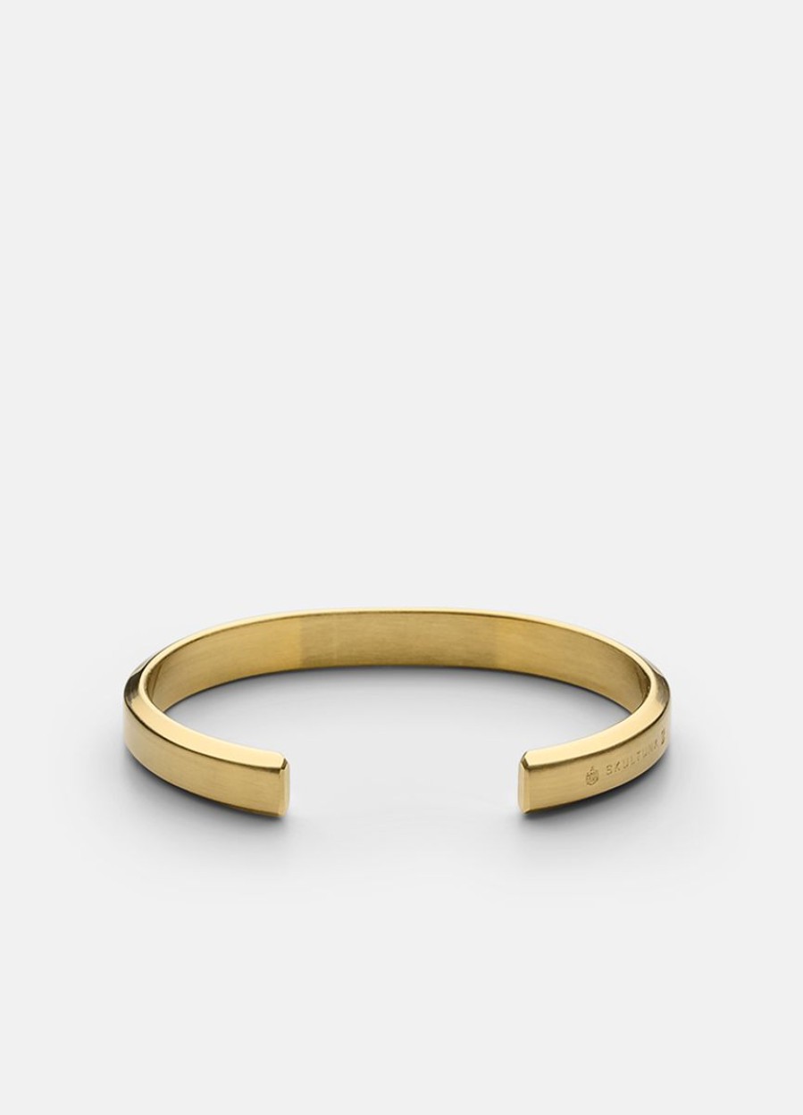 For Honom Skultuna 1607 | Skultuna Icon Cuff - Matte Gold Plated