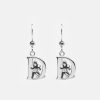 For Henne Skultuna 1607 | Moomin Alphabet Earring - Silver Plated - D