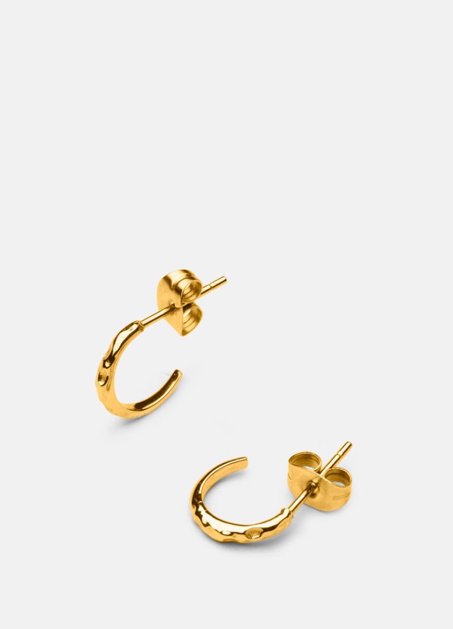 For Henne Skultuna 1607 | Juneau Petit Earring - Gold Plated