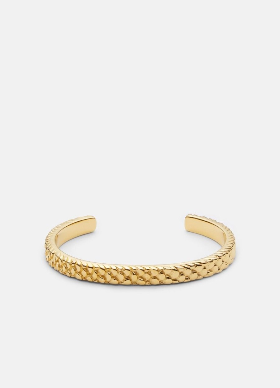 For Honom Skultuna 1607 | Scale Cuff Design Thomas Sandell – Gold Plated