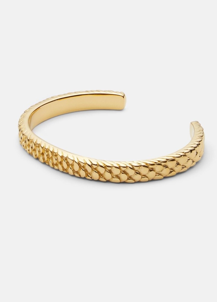 For Honom Skultuna 1607 | Scale Cuff Design Thomas Sandell – Gold Plated