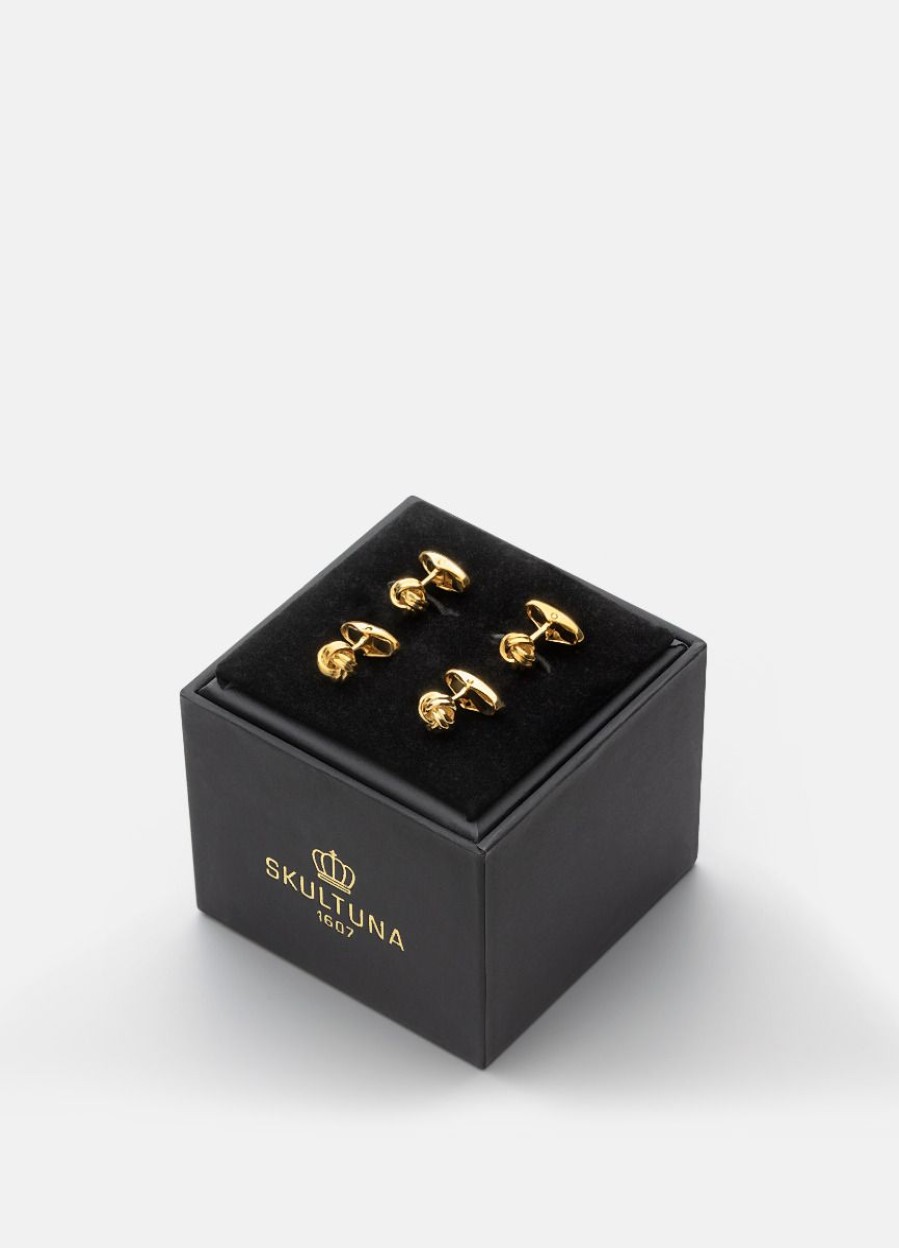 For Honom Skultuna 1607 | Brostknappar Knot - Gold Plated